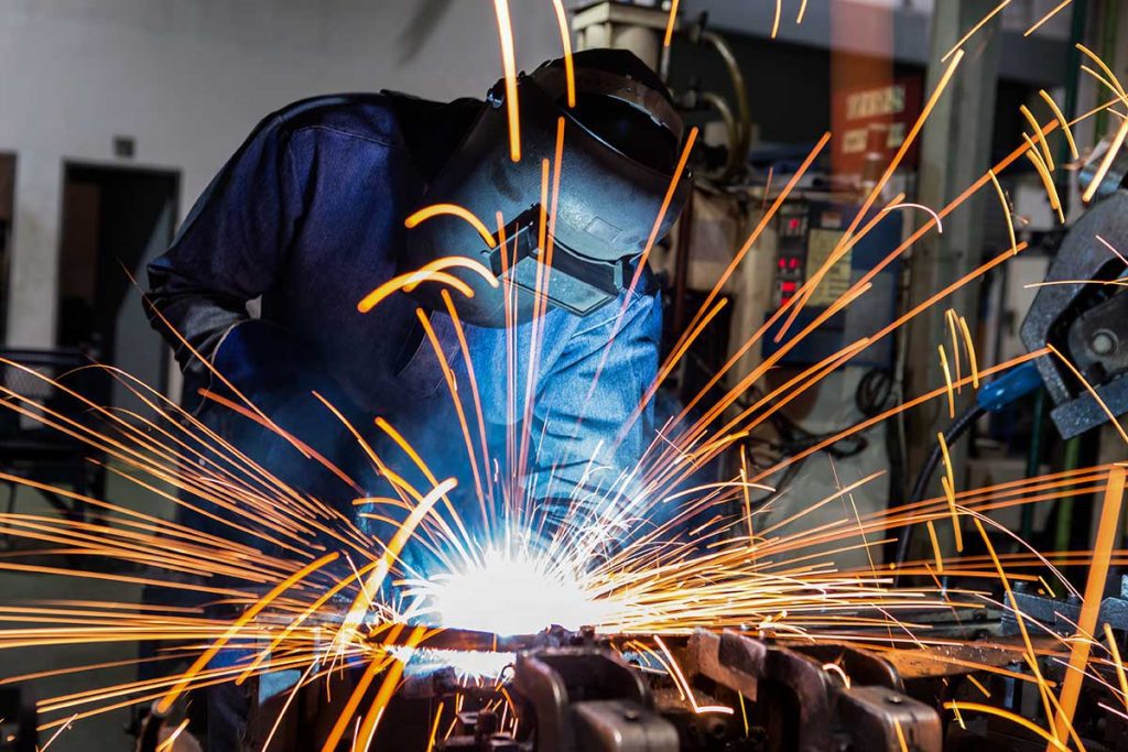 An image of a person welding