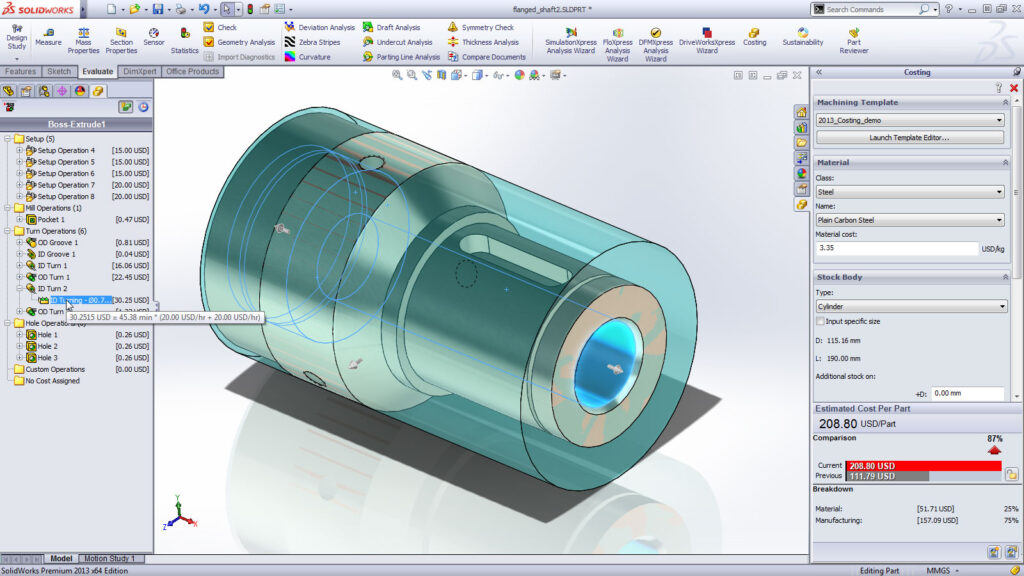 SOLIDWORKS Standard vs Professional - SOLIDWORKS Costing Interface