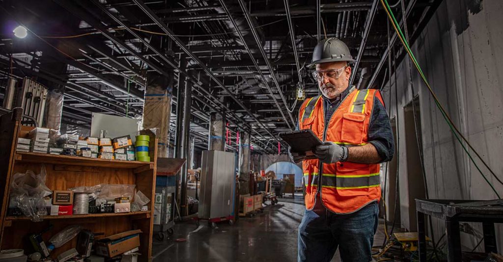 Construction worker onsite - Autodesk Build