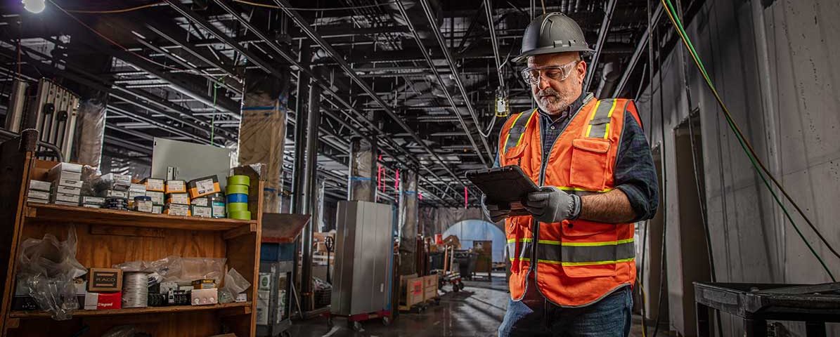 Construction worker onsite - Autodesk Build