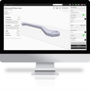Eiger software interface from Markforged.