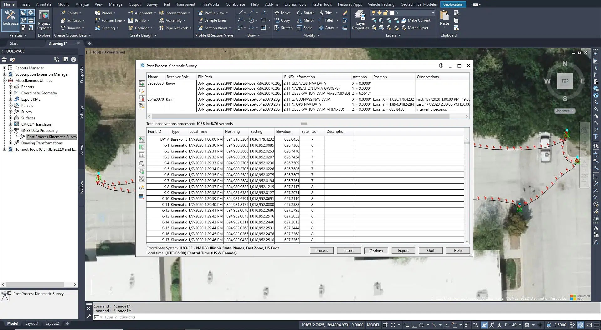 PPK Survey for Civil 3D