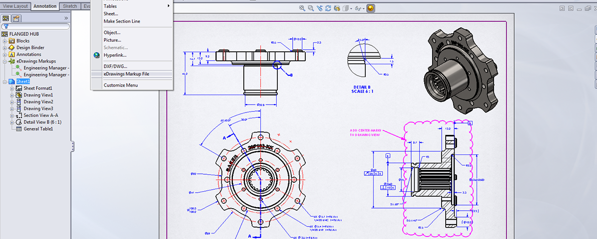 Solidworks 2D Drawing